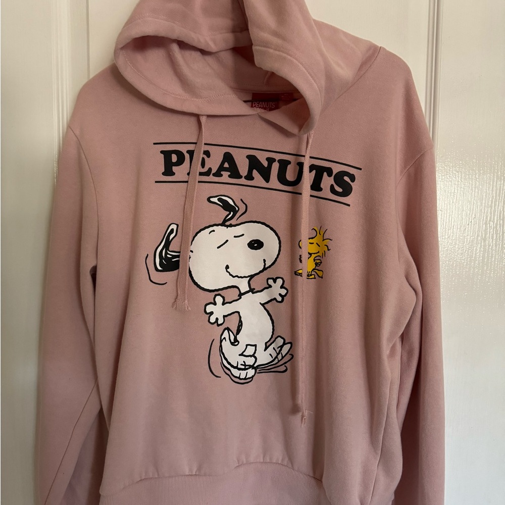 Peanuts Pink Snoopy and Woodstock Hoodie: Women's Size Medium - Picture 9 of 9